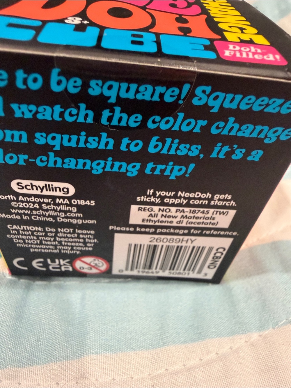 Color-Changing Cube Toy - Blue - Picture 2 of 2
